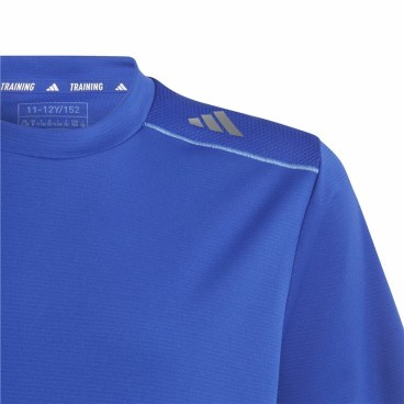 Barn T-shirt med kortärm Adidas Aeroready Blå