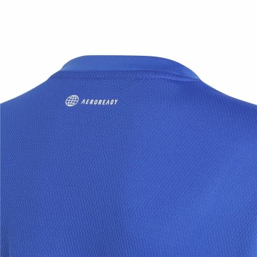 Barn T-shirt med kortärm Adidas Aeroready Blå