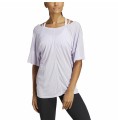 T-shirt med kortärm Dam Adidas Studio Oversized Lila