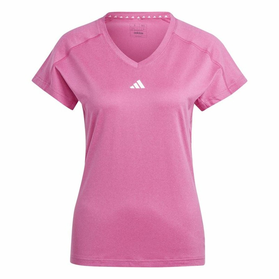 T-shirt med kortärm Dam Adidas Essentials Rosa Lila