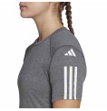 T-shirt med kortärm Dam Adidas 3 stripes Essentials Ljusgrå