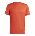 T-shirt med kortärm Herr Adidas Run It Orange