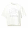 T-shirt med kortärm Dam Reebok Graphic Logo Vit