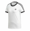 T-shirt med kortärm Dam Adidas 3 stripes Vit