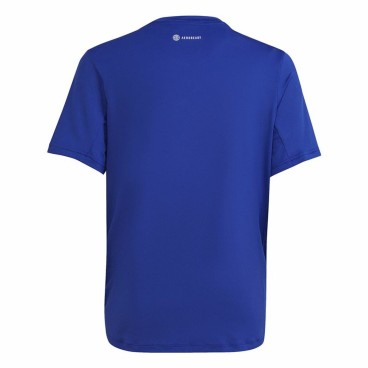 Barn T-shirt med kortärm Adidas Icons Aeroready Blå