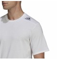 T-shirt med kortärm Herr Adidas D4T Vit