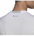 T-shirt med kortärm Herr Adidas D4T Vit