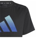 Barn T-shirt med kortärm Adidas Icons Svart