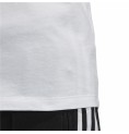 T-shirt med kortärm Dam Adidas 3 stripes Vit