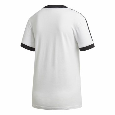 T-shirt med kortärm Dam Adidas 3 stripes Vit