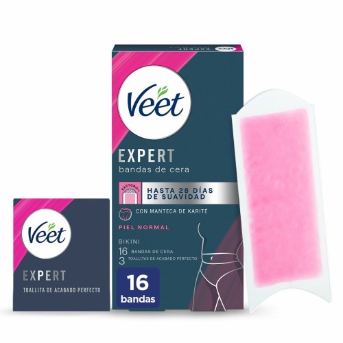 Kroppshårsvaxremsor Veet Expert Bikini (16 antal)