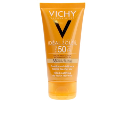 Solskydd med färg Vichy Idéal Soleil Naturell Spf 50 50 ml