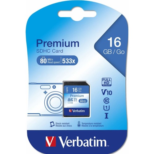 Verbatim SD 存储卡 PREMIUM SDHC C10/U1 16 GB