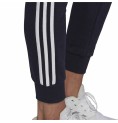 Adidas 长款运动长裤 Essentials French Terry 3 条纹深蓝色女装