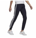 Adidas 长款运动长裤 Essentials French Terry 3 条纹深蓝色女装