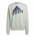 Tröja utan huva Unisex Adidas Essentials Brand Love Turkos