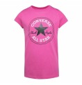 Barn T-shirt med kortärm Converse Timeless Chuck Patch Fuchsia