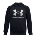 Tröja med huva Unisex Under Armour Fleece Rival Big Logo Svart