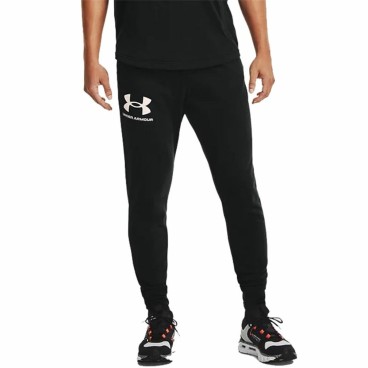 Långa träningsbyxor Under Armour Rival Terry Jogger Svart Män