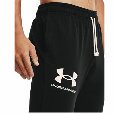 Långa träningsbyxor Under Armour Rival Terry Jogger Svart Män