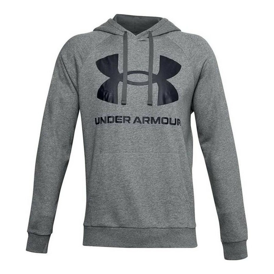 Under Armour 深灰色男士连帽羊毛运动衫 Rival