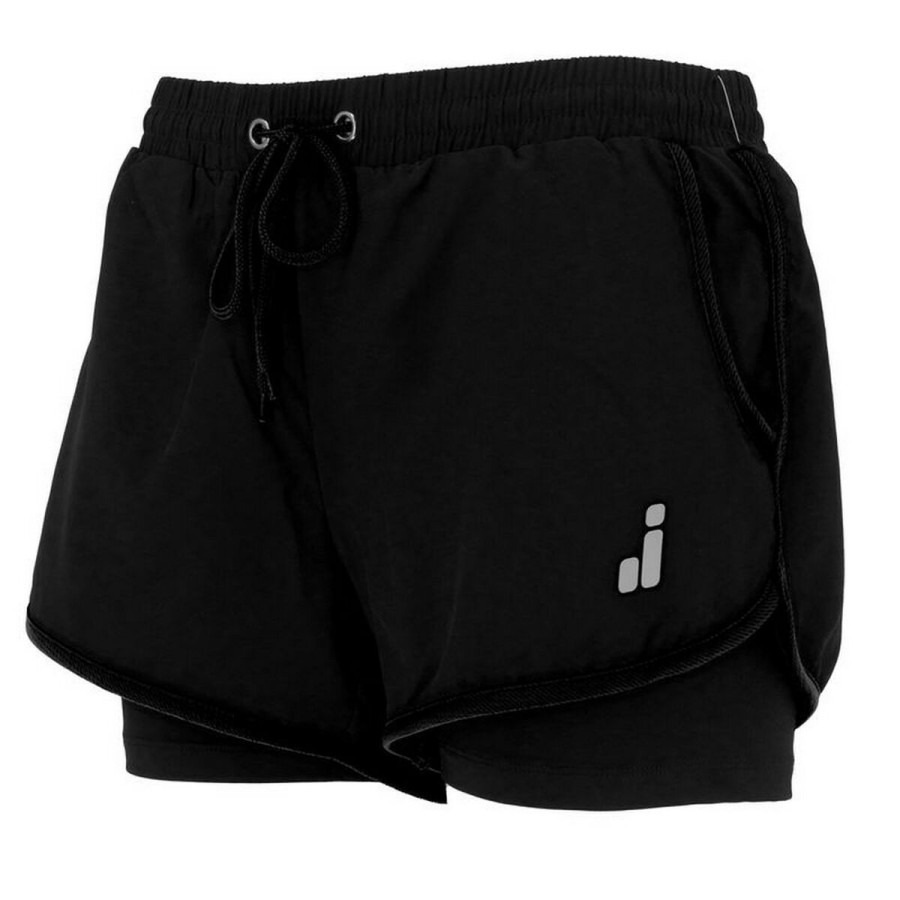 Sportshorts för kvinnor Joluvi Meta Duo Svart