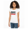 T-shirt med kortärm Barn Levi's Sportswea Vit