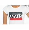 T-shirt med kortärm Barn Levi's Sportswea Vit