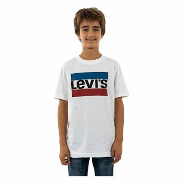 T-shirt med kortärm Barn Levi's Sportswea Vit