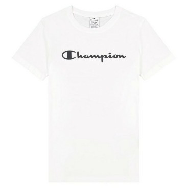 T-shirt med kortärm Dam Champion Big Script Logo 