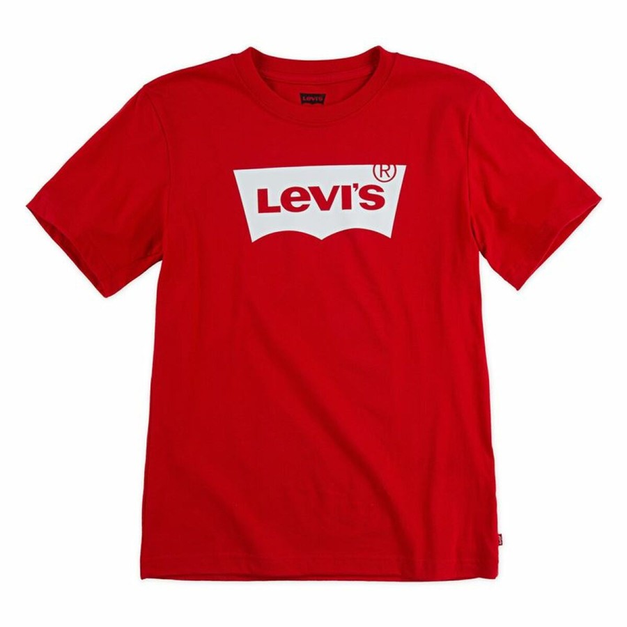 Barn T-shirt med kortärm Levi's Batwing B Röd