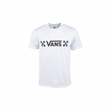 T-shirt med kortärm Herr Vans Drop V Check-B Vit