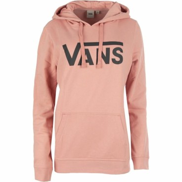 Tröja med huva Dam Vans Drop Logo Rosa