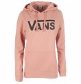 Tröja med huva Dam Vans Drop Logo Rosa