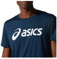 Asics 深蓝色男士核心短袖 T 恤