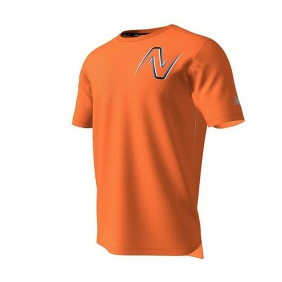 New Balance 橙色男士 GR Impact Run 短袖 T 恤