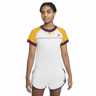 Nike 白色女式短袖 T 恤（Court Dri-Fit Slam