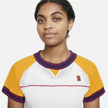 T-shirt med kortärm Dam Nike Court Dri-Fit Slam Vit