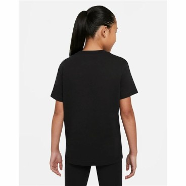 Barn T-shirt med kortärm Nike Sportswear Svart