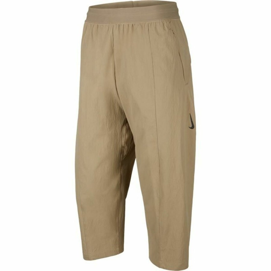 Långa träningsbyxor Nike Dri-Fit Yoga Beige Män