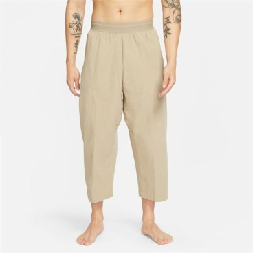 Långa träningsbyxor Nike Dri-Fit Yoga Beige Män