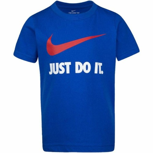 Nike 蓝色 Swoosh 儿童短袖 T 恤