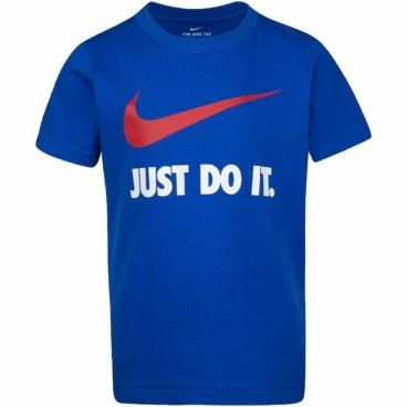 Barn T-shirt med kortärm Nike Swoosh Blå