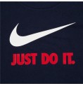 Nike 深蓝色 Swoosh 儿童短袖 T 恤
