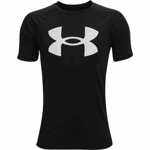 Barn T-shirt med kortärm Under Armour Tech Big Logo Svart