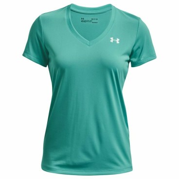 T-shirt med kortärm Dam Under Armour Tech SSV Solid Aquamarine