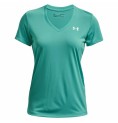 Under Armour 女式 Tech SSV 海蓝纯色短袖 T 恤