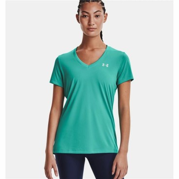 T-shirt med kortärm Dam Under Armour Tech SSV Solid Aquamarine