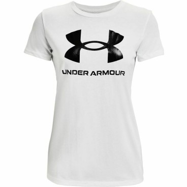 T-shirt med kortärm Dam Under Armour Sportstyle Vit