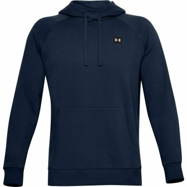 Tröja utan huva Herr Under Armour Rival Fleece Blå